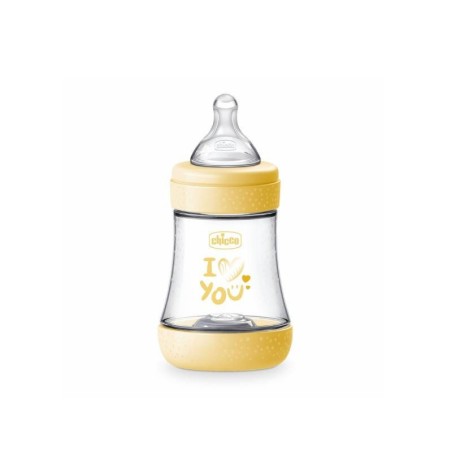 Chicco Biberão Perfect5 Amarelo +0M 150ml - Fluxo Normal