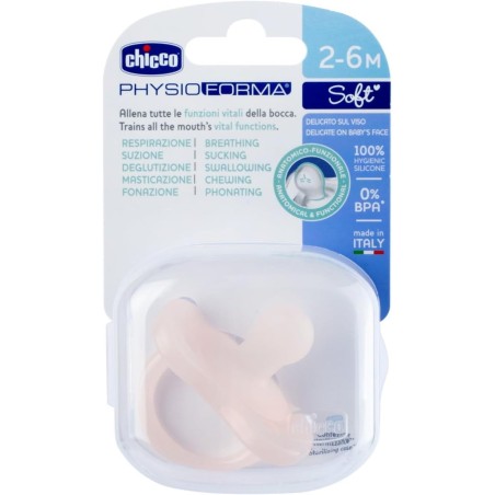 Chicco Chupeta PhysioForma Soft Rosa 2-6M