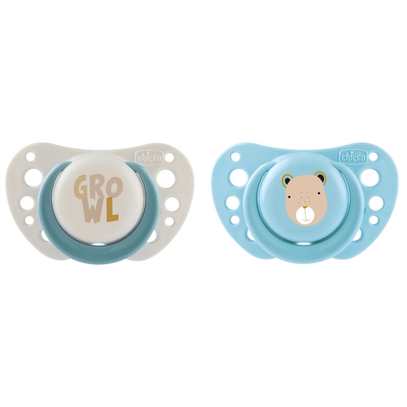 Chicco Chupeta Physio Air Silicone Azul 2-6M