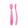 Chicco Colher em Silicone 6M+ Rosa – Pack 2 Unidades