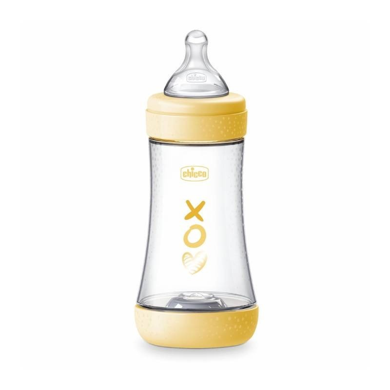 Chicco Biberão Perfect 5 Amarelo 240 ml – Fluxo Médio