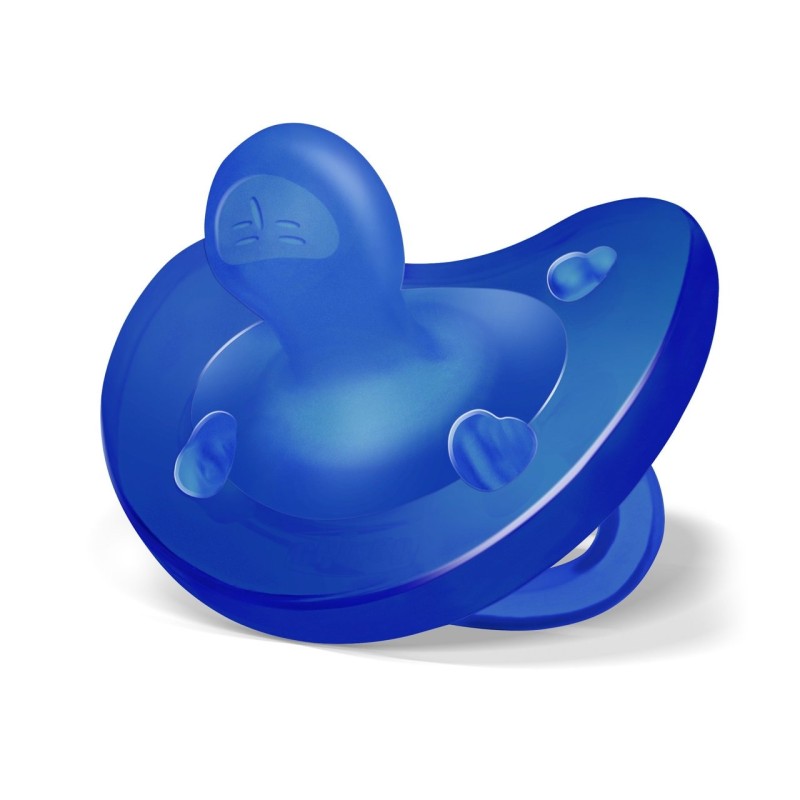 Chicco Physio Soft Chupeta Silicone Azul 16-36M – 1 Unidade