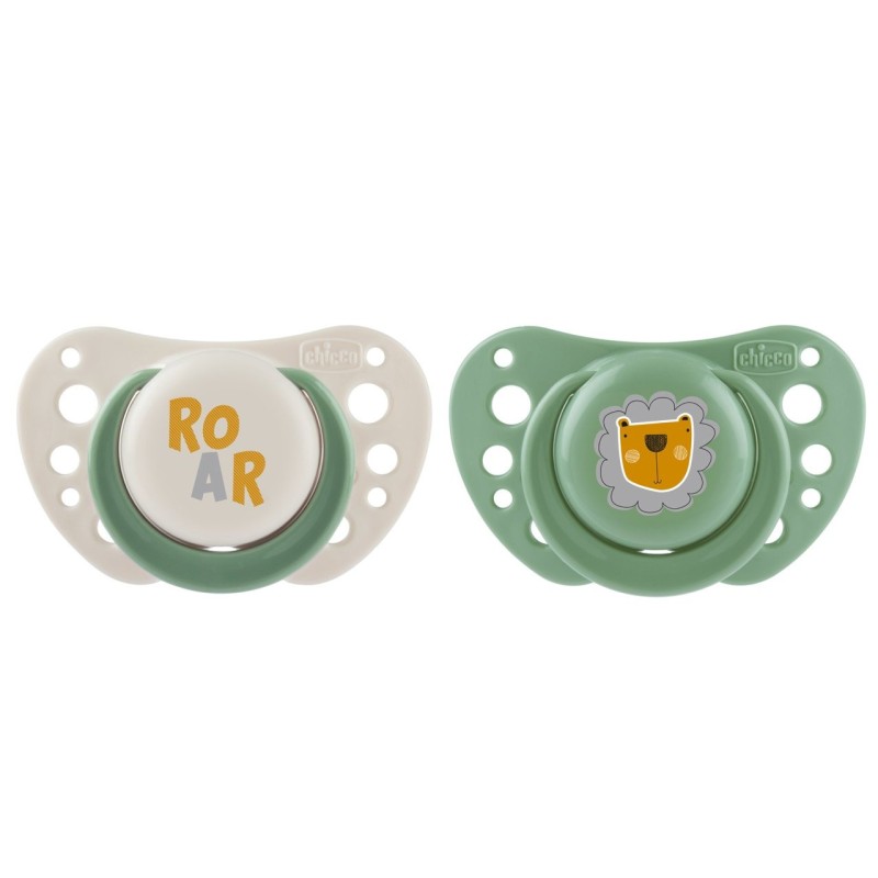 Chicco Physio Air Chupetas Verde 2-6M – 2 Unidades