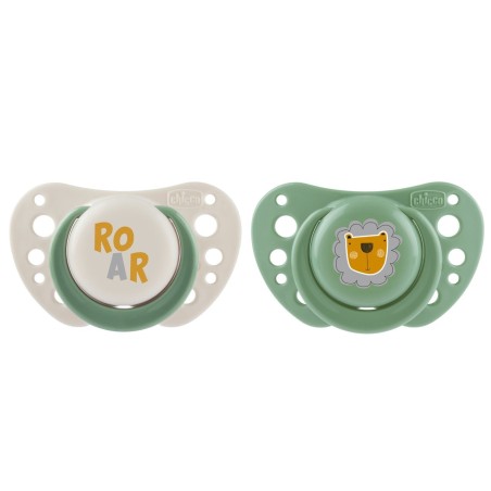 Chicco Physio Air Chupetas Verde 2-6M – 2 Unidades