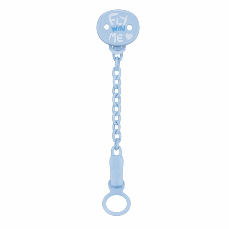 Chicco Clip de Chupeta Azul 0M+
