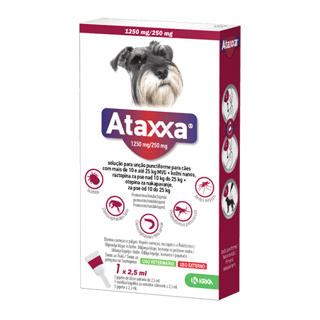 Ataxxa 1250/250mg 10-25kg 1 pipeta