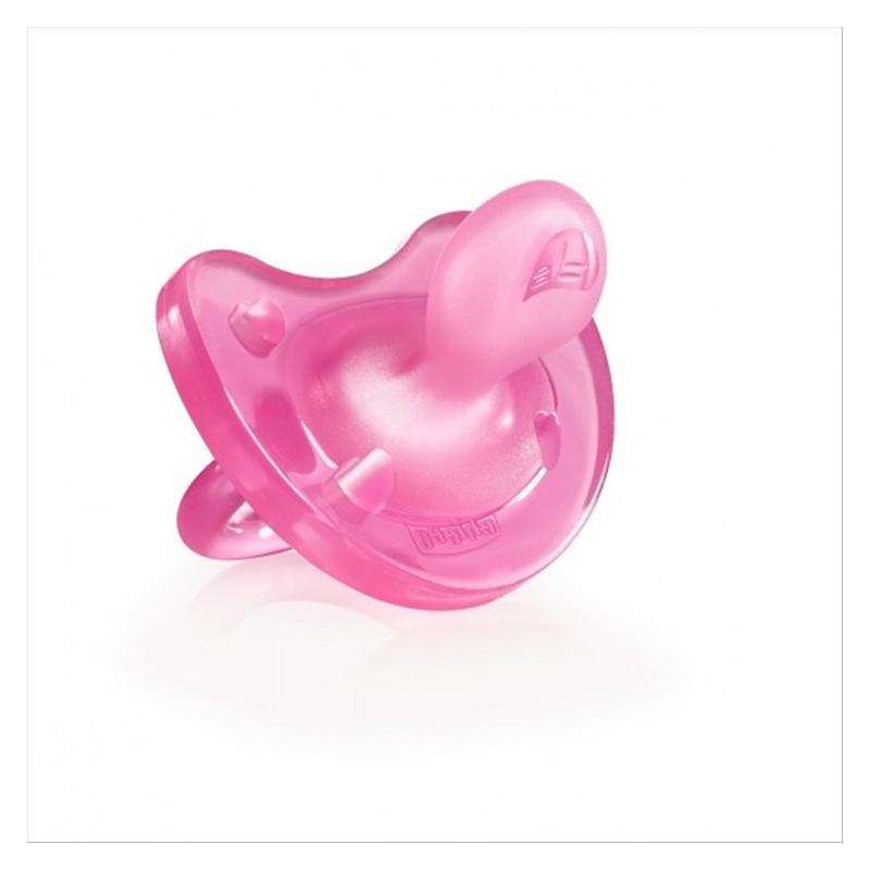 Chicco Chupeta Physio Soft Rosa Silicone 0-6M