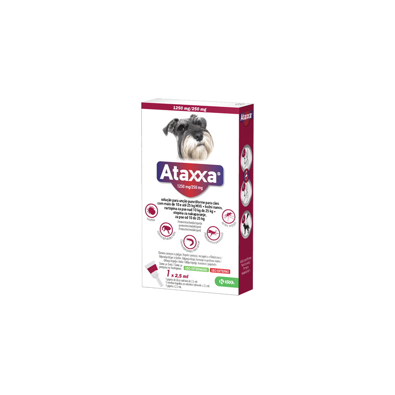 Ataxxa 1250/250mg 10-25kg 3 pipeta
