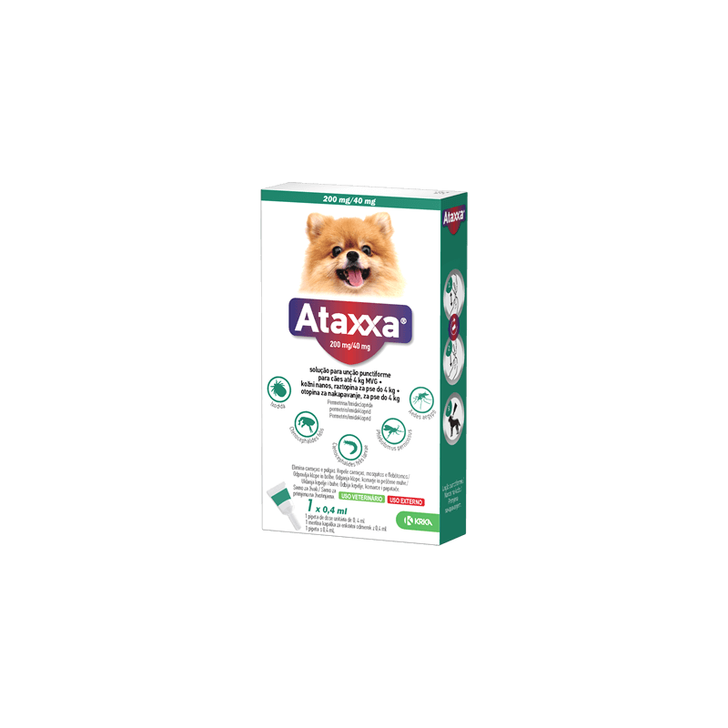 Ataxxa 200/40mg até 4Kg 3 pipetas