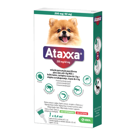 Ataxxa 200/40mg até 4Kg 3 pipetas