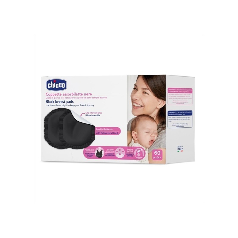 Chicco Discos Absorventes para Amamentação Preto – 60 Unidades