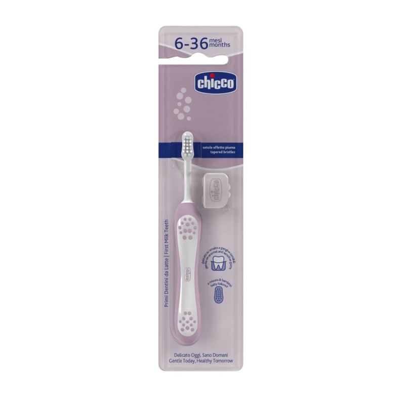 Chicco Escova Primeiros Dentes 6–36M – Lilás