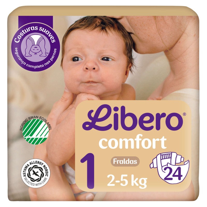 Libero Comfort Fraldas Tamanho 1 - 24 Unidades