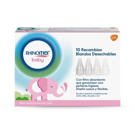 Rhinomer Baby Recargas Flexíveis Descartáveis - 10 Unidades