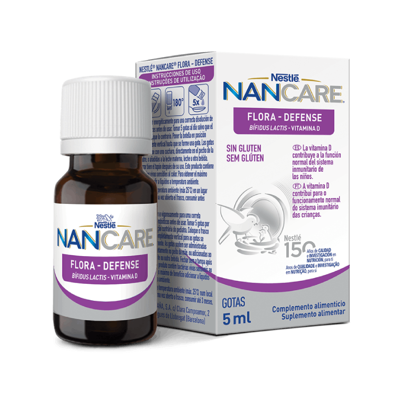 Nancare Flora-Defense Bífidus Lactis Vitamina D - Gotas