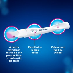Clearblue Teste de Gravidez Ultra Antecipado 6 Dias