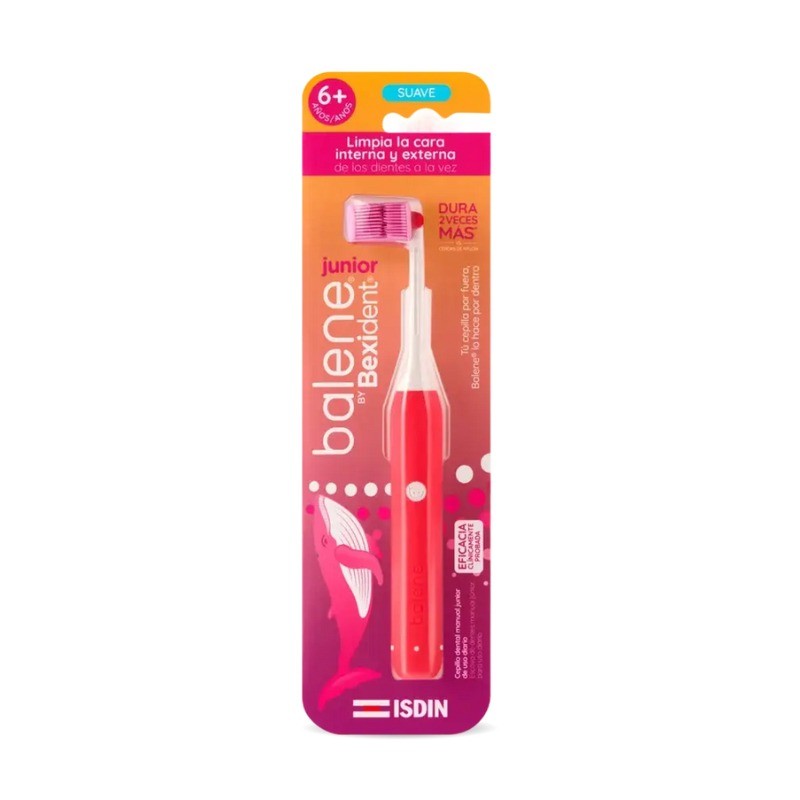 Balene by Bexident Junior Escova de Dentes 6A+ Fucsia – Higiene Oral Infantil Suave