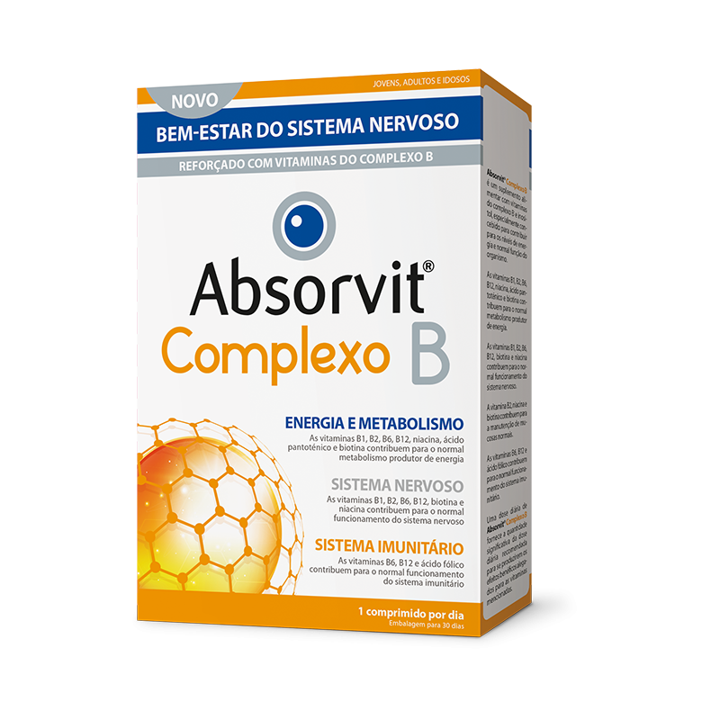 Absorvit Complexo B - 30 comprimidos