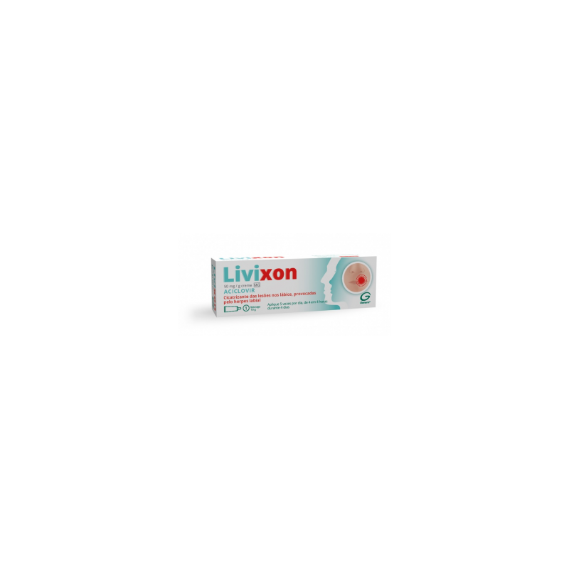 Aciclovir Livixon MG, 50 mg/g Creme bisnaga 10 g