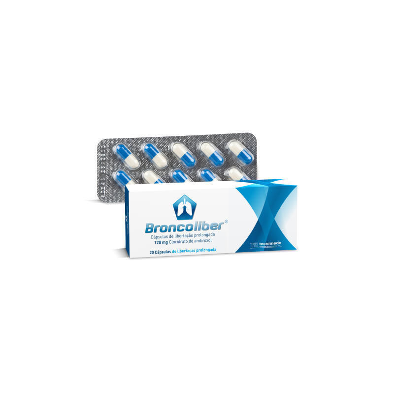 Broncoliber, 120mg - 20 cápsulas de libertação prolongada