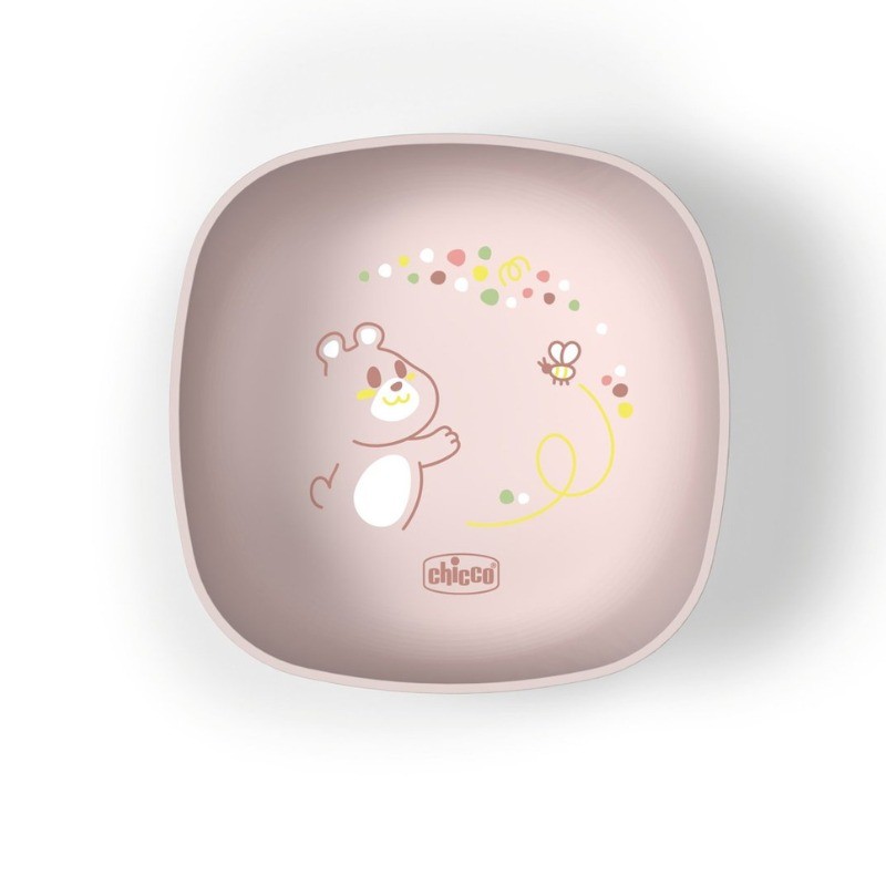 Chicco Tigela com tampa  Rosa - 6M+