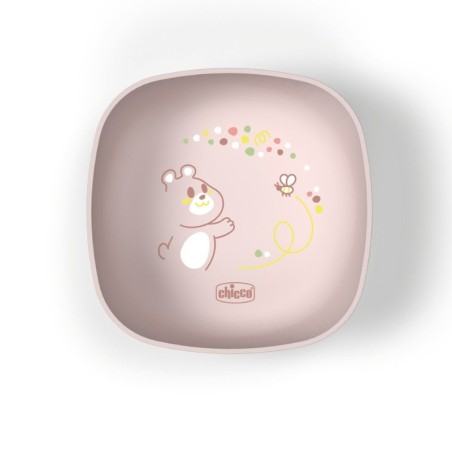 Chicco Tigela com tampa  Rosa - 6M+