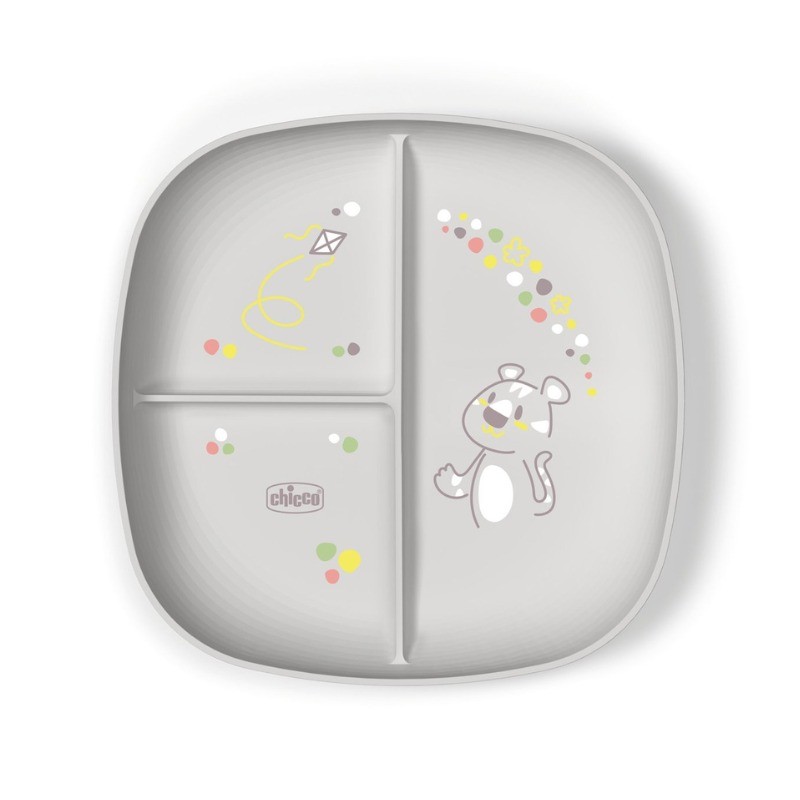 Chicco Prato Com Divisões Cinza - 12M+