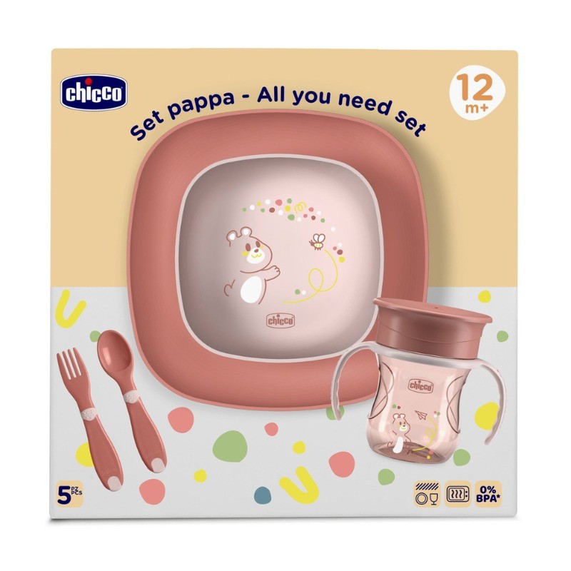 Chicco Conjunto Papa Rosa 12M+