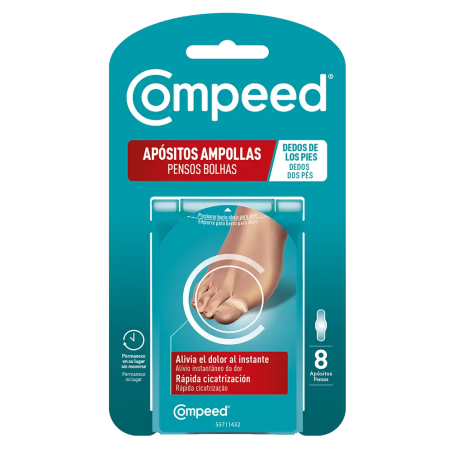 Compeed Penso Bolhas Dedos dos Pés - 8 unidades