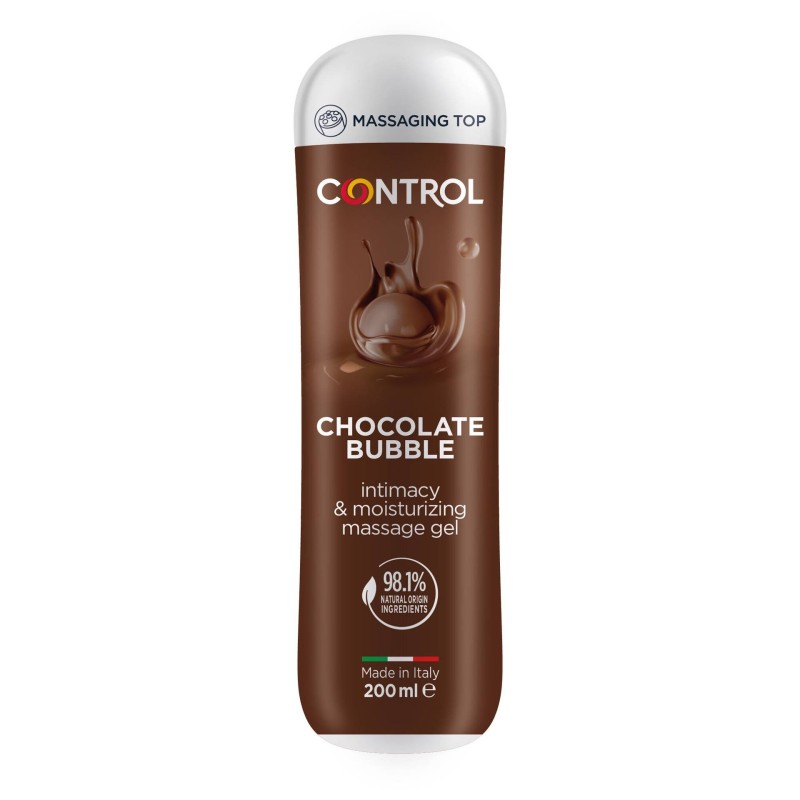 Control Gel Massagem Bubble Chocolate - 200ml