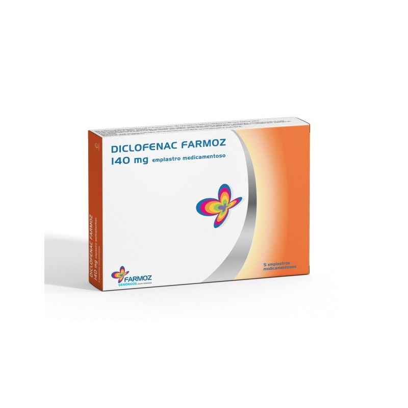 Diclofenac Farmoz 140mg Emplastro Medicamentoso - 5 saquetas