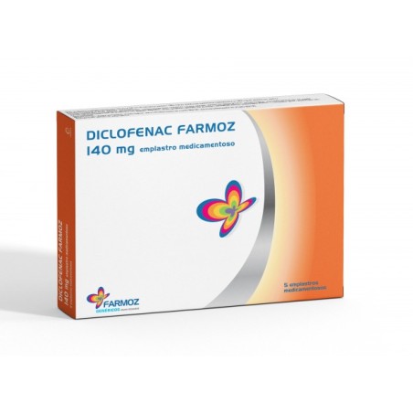 Diclofenac Farmoz 140mg Emplastro Medicamentoso - 5 saquetas