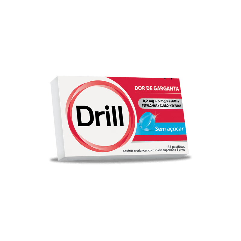 Drill Sem Açucar 0.2mg + 3mg - 24 pastilhas