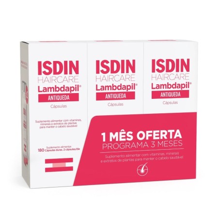 Isdin Lambdapil Antiqueda - 180 cápsulas (Oferta 1 mês)