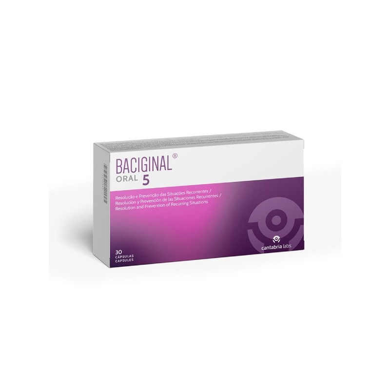 Baciginal Oral 5 30 Cápsulas