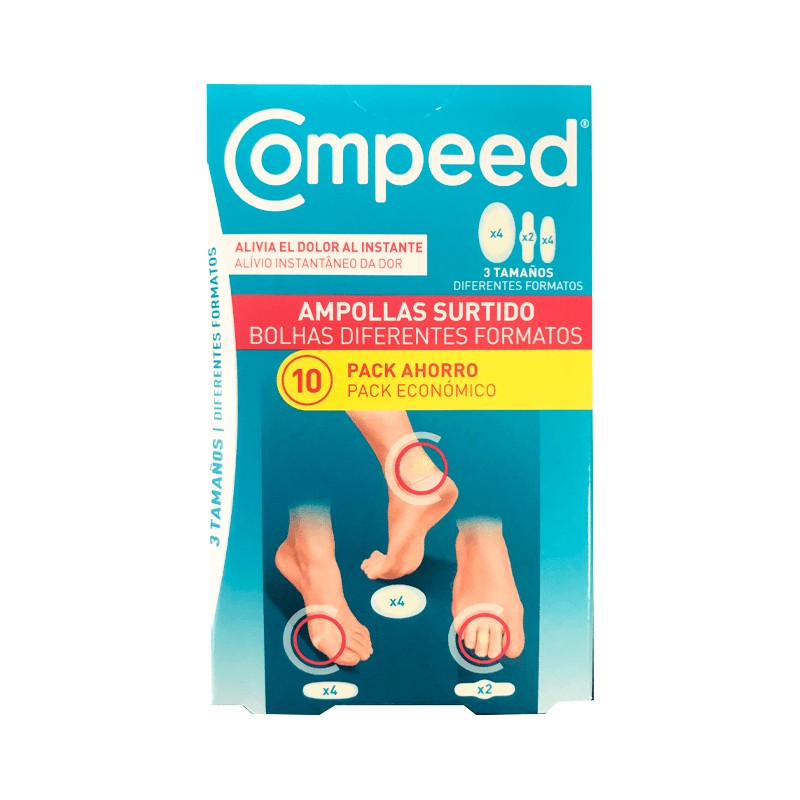 Compeed Bolhas Pack Económico Penso 3 Tamanhos - 10 unidades