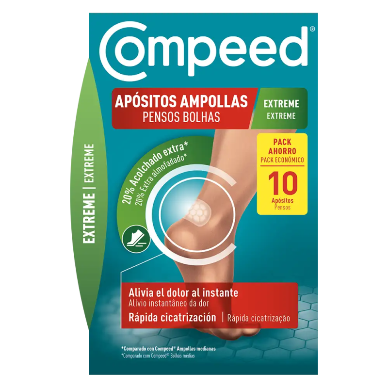 Compeed Pensos Bolhas Extreme Calcanhar - 10 unidades
