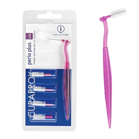 Curaprox Perio Plus Kit Escovilhão interdental CPS 406 5 Unidades com Cabo UHS 451