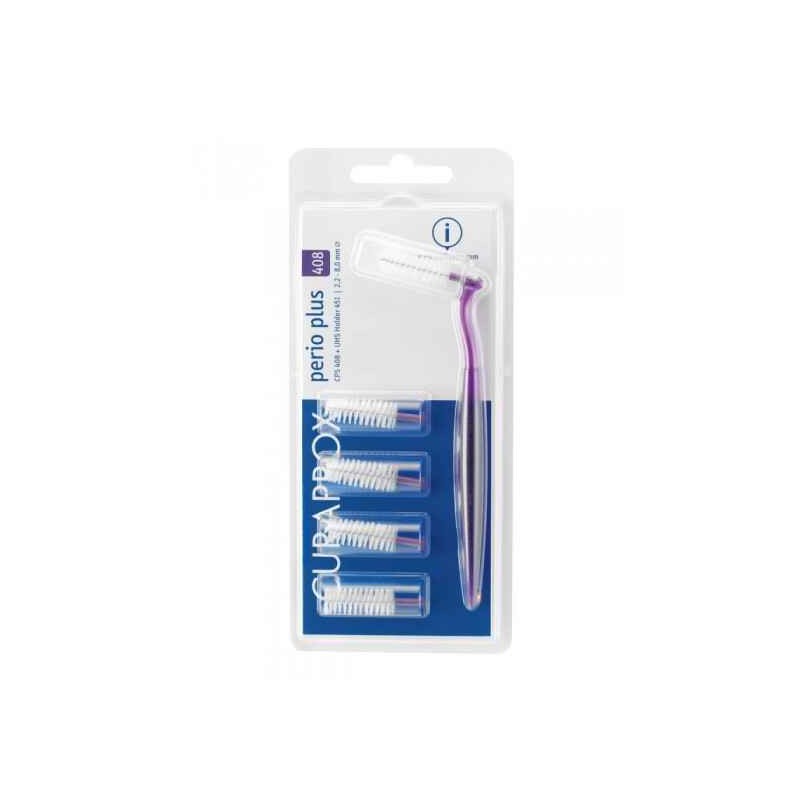 Curaprox Perio Plus Kit Escovilhão interdental CPS 408 5 Unidades com Cabo UHS 451