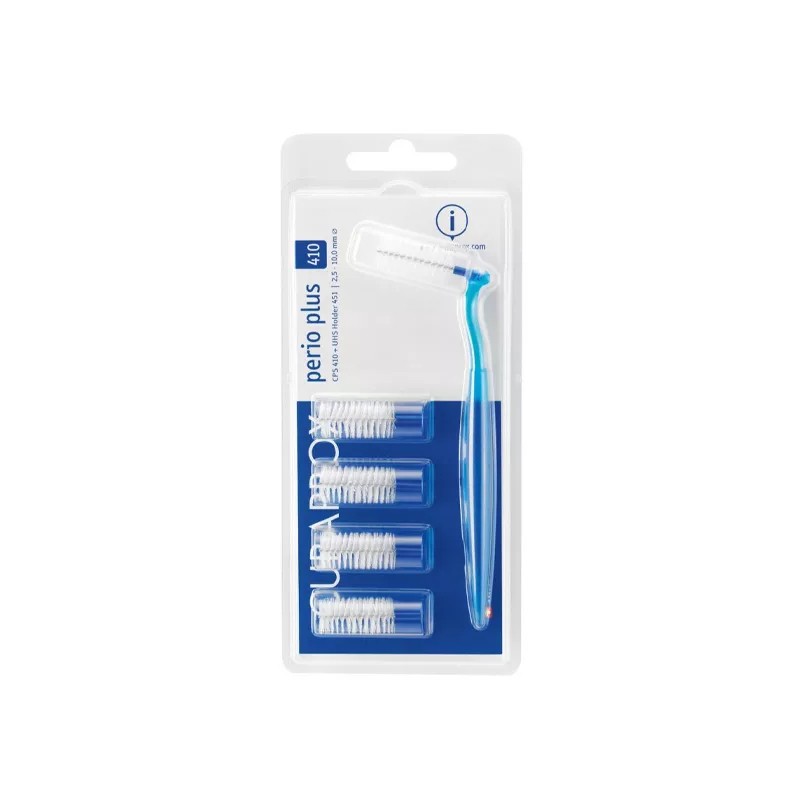 Curaprox Perio Plus Kit Escovilhão interdental CPS 410 5 Unidades com Cabo UHS 451