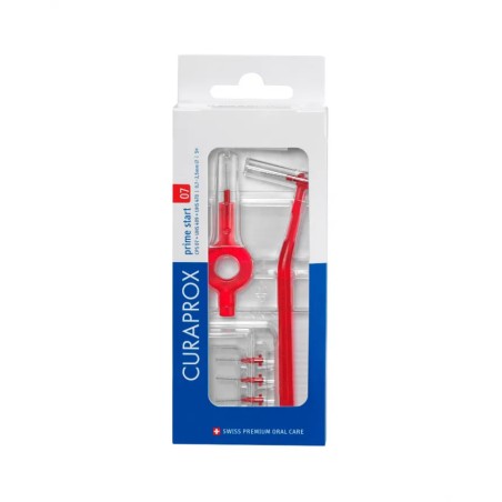 Curaprox Prime Kit Iniciação - 2 Cabos para escovilhão interdental UHS 409 + 5 Recargas CPS07