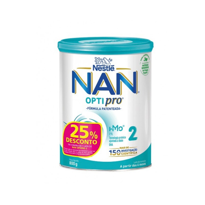 NAN Optipro 2 Leite Transição 800g Desconto 25%