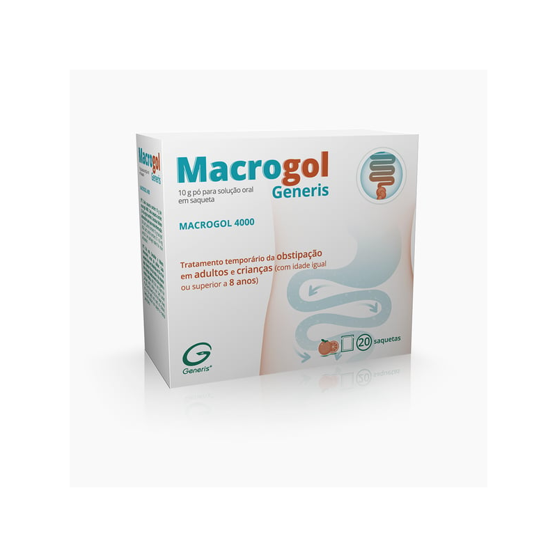 Macrogol Generis 10000mg - 20 saquetas