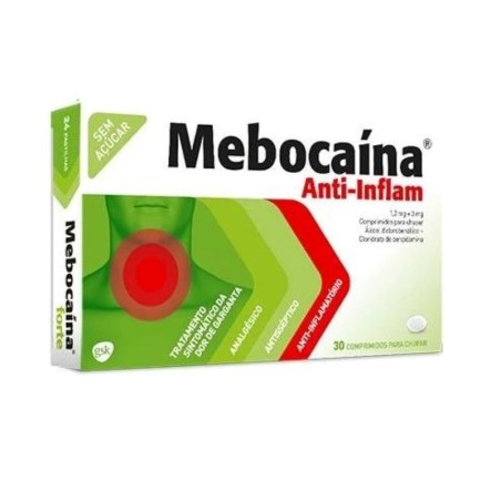 Mebocaína Anti-Inflam - 30 comprimidos para chupar
