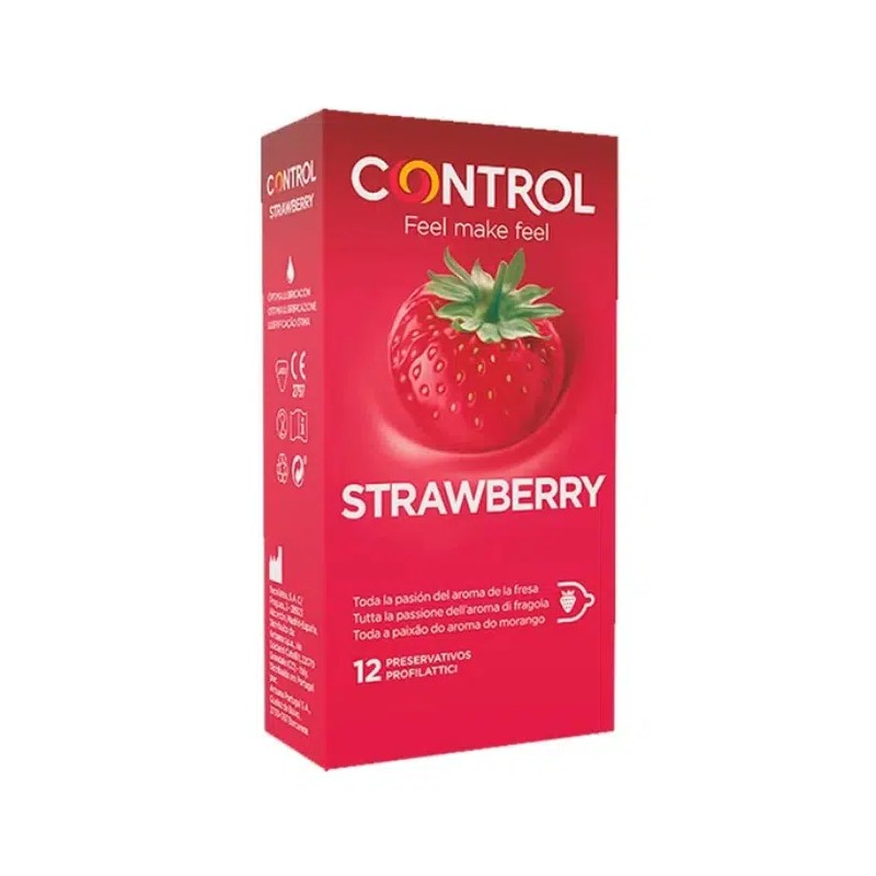 Control Preservativos Strawberry - 12 unidades
