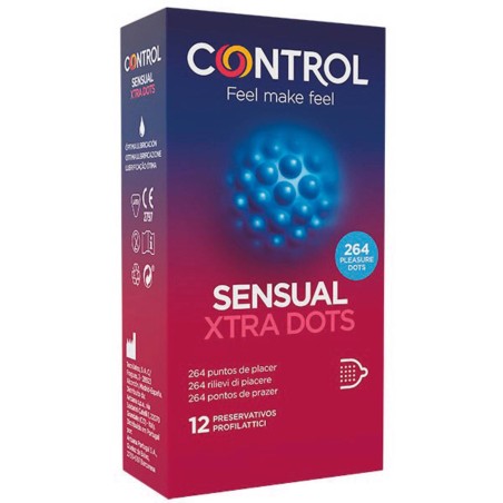 Control Sensual Xtra Dots - 12 preservativos