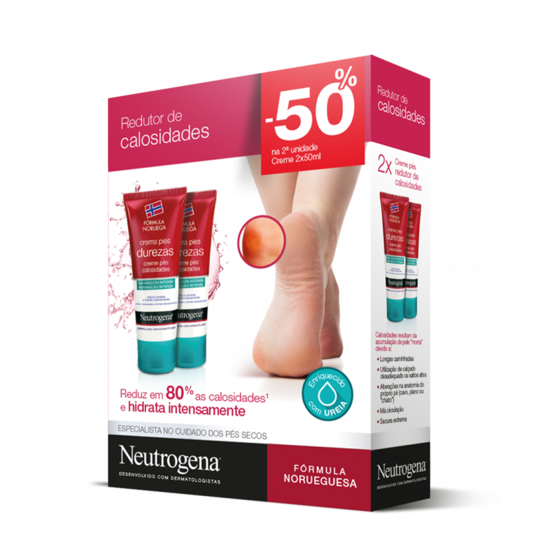 Neutrogena Creme de Pés e Calosidades 2 unidades + Desconto 50%
