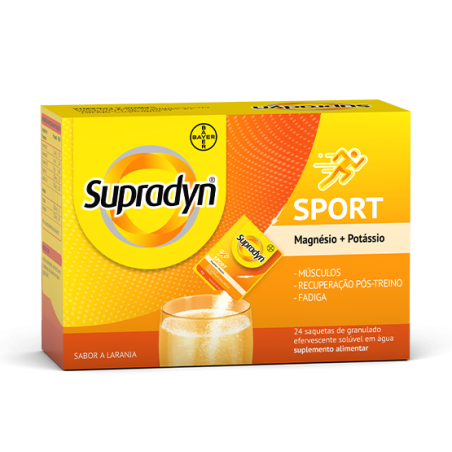 Supradyn Sport Magnésio + Potássio - 24 saquetas