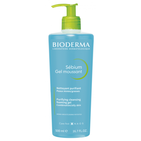 Bioderma Sébium Moussant Gel de Limpeza Purificante - 500ml