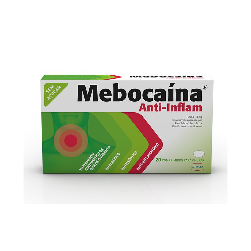 Mebocaína Anti-Inflam 30 Comprimidos para Chupar